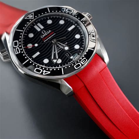 omega watches with red strap